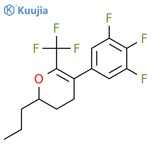 2H-Pyran,3,4-dihydro-2-propyl-6-(trifluoromethyl)-5-(3,4,5-trifluorophenyl)- structure