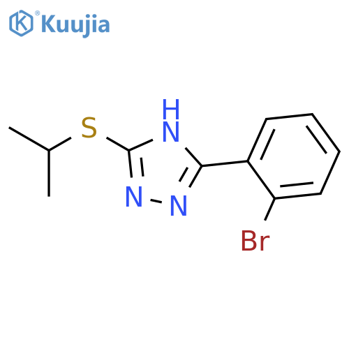 1H-1,2,4-Triazole, 3-(2-bromophenyl)-5-[(1-methylethyl)thio]- structure