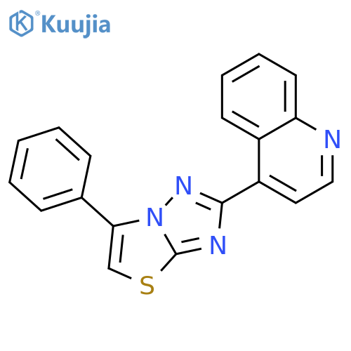 Quinoline, 4-(6-phenylthiazolo[3,2-b][1,2,4]triazol-2-yl)- structure