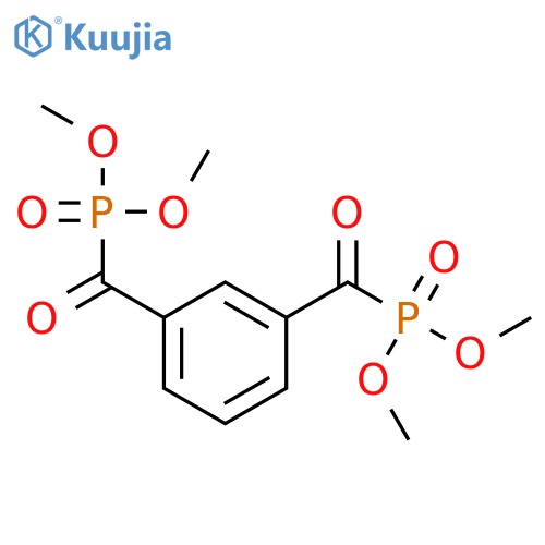 Phosphonic acid, (1,3-phenylenedicarbonyl)bis-, tetramethyl ester structure