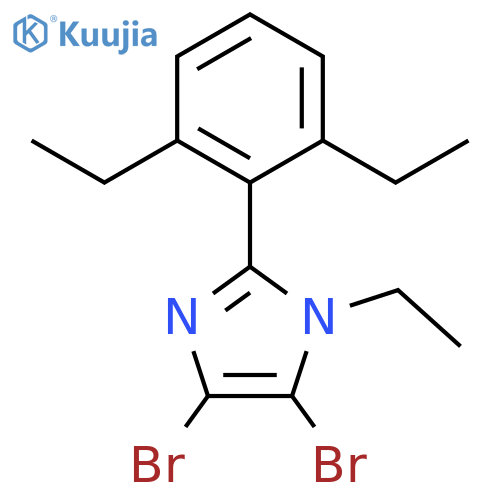 1H-Imidazole, 4,5-dibromo-2-(2,6-diethylphenyl)-1-ethyl- structure