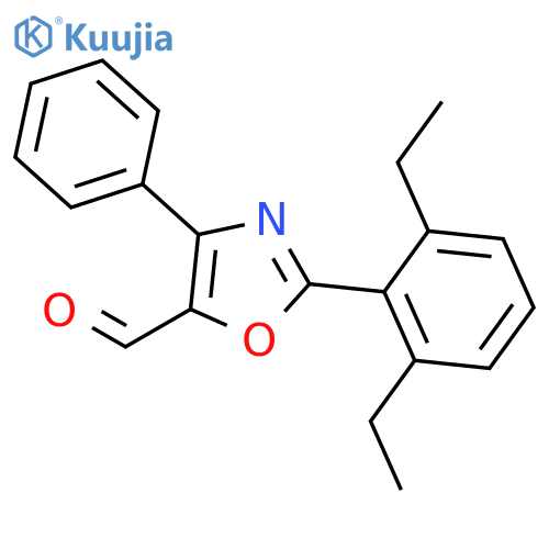 5-Oxazolecarboxaldehyde, 2-(2,6-diethylphenyl)-4-phenyl- structure