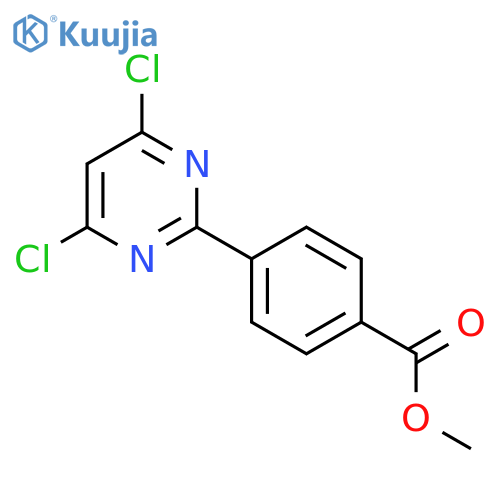 BENZOIC ACID, 4-(4,6-DICHLORO-2-PYRIMIDINYL)-, METHYL ESTER structure