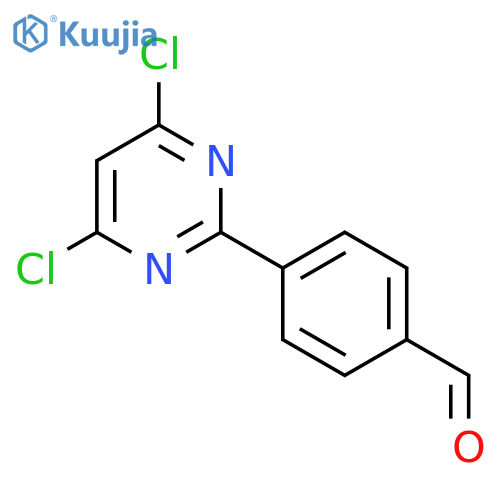 Benzaldehyde, 4-(4,6-dichloro-2-pyrimidinyl)- structure