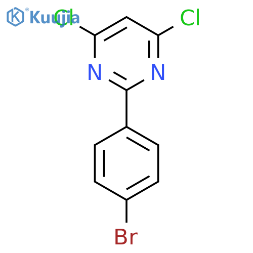 2-(4-Bromophenyl)-4,6-dichloropyrimidine structure