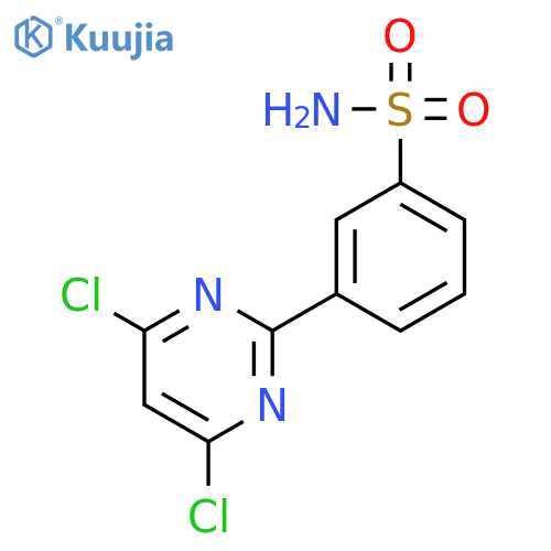 Benzenesulfonamide, 3-(4,6-dichloro-2-pyrimidinyl)- structure