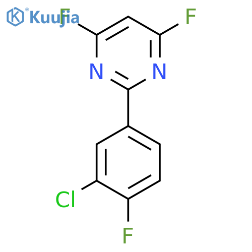 Pyrimidine, 2-(3-chloro-4-fluorophenyl)-4,6-difluoro- structure