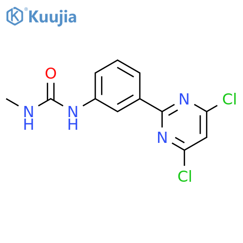 Urea, N-[3-(4,6-dichloro-2-pyrimidinyl)phenyl]-N'-methyl- structure