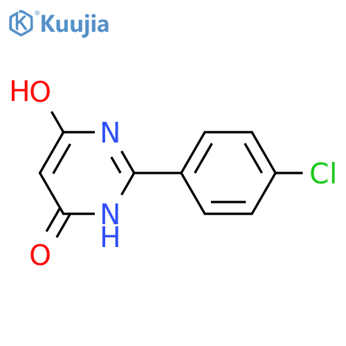 2-(4-CHLOROPHENYL)-6-HYDROXY-4(3H)-PYRIMIDINONE structure