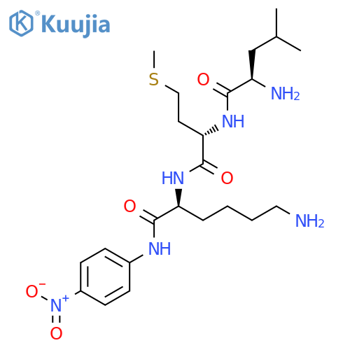 L-Lysinamide, D-leucyl-L-methionyl-N-(4-nitrophenyl)- structure