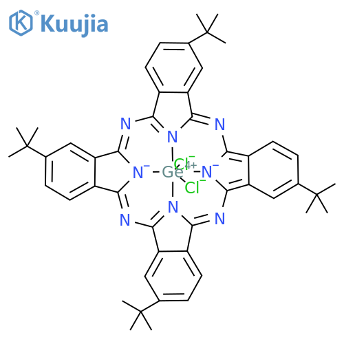 Germanium, dichloro[2,9,16,23-tetrakis(1,1-dimethylethyl)-29H,31H-phthalocyaninato(2-)-κN29,κN30,κN31,κN32]-, (OC-6-12)- structure