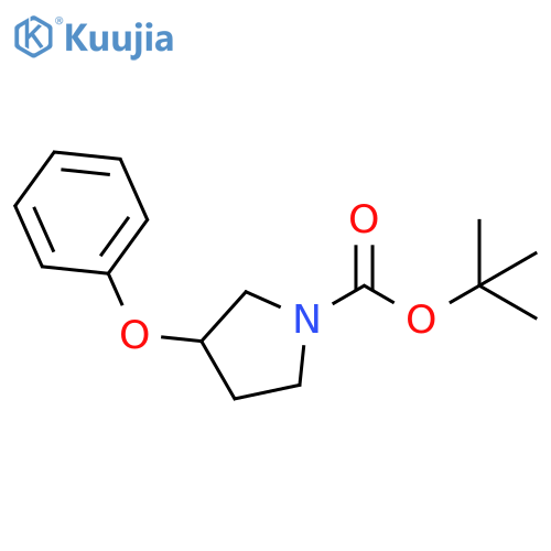 tert-butyl 3-phenoxypyrrolidine-1-carboxylate structure