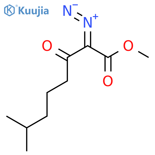 OCTANOIC ACID, 2-DIAZO-7-METHYL-3-OXO-, METHYL ESTER structure