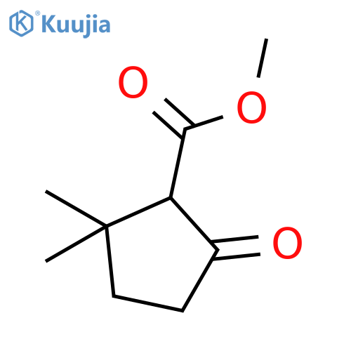 CYCLOPENTANECARBOXYLIC ACID, 2,2-DIMETHYL-5-OXO-, METHYL ESTER structure