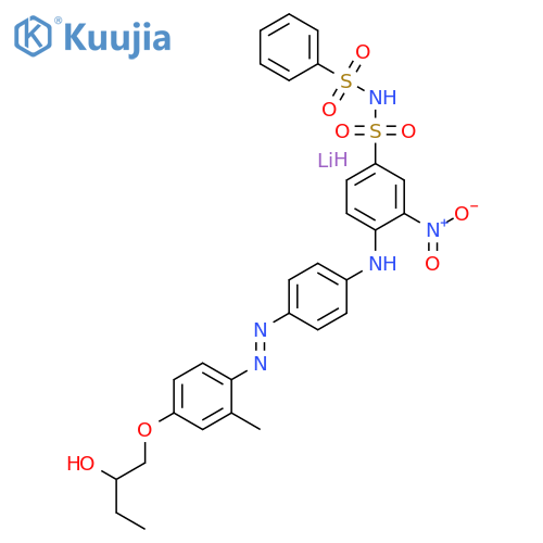 lithium 4-[[4-[[4-(2-hydroxybutoxy)-o-tolyl]azo]phenyl]amino]-3-nitro-N-(phenylsulphonyl)benzenesulphonamidate structure