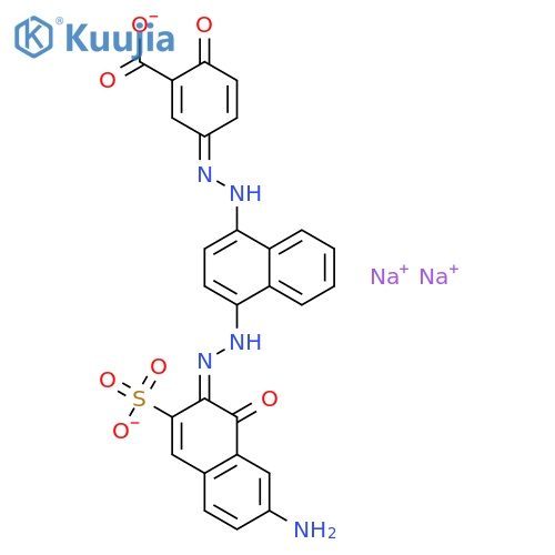 Benzoic acid,5-[2-[4-[2-(7-amino-1-hydroxy-3-sulfo-2-naphthalenyl)diazenyl]-1-naphthalenyl]diazenyl]-2-hydroxy-,sodium salt (1:?) structure