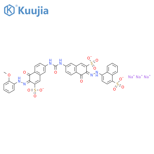 1-Naphthalenesulfonicacid,4-[2-[1-hydroxy-6-[[[[5-hydroxy-6-[2-(2-methoxyphenyl)diazenyl]-7-sulfo-2-naphthalenyl]amino]carbonyl]amino]-3-sulfo-2-naphthalenyl]diazenyl]-,sodium salt (1:?) structure