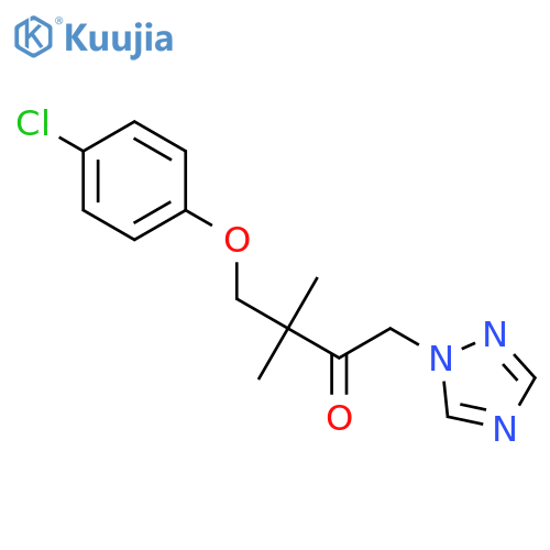 2-BUTANONE, 4-(4-CHLOROPHENOXY)-3,3-DIMETHYL-1-(1H-1,2,4-TRIAZOL-1-YL)- structure