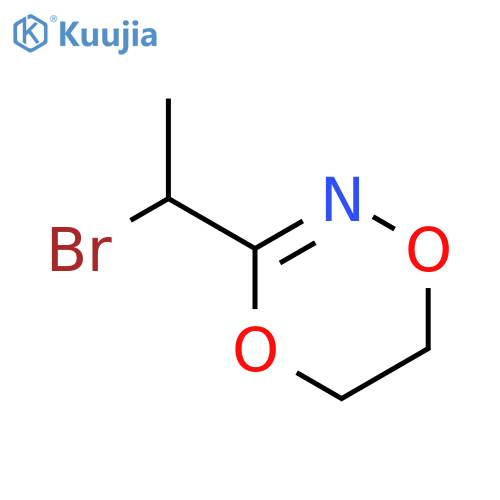 1,4,2-Dioxazine, 3-(1-bromoethyl)-5,6-dihydro- structure