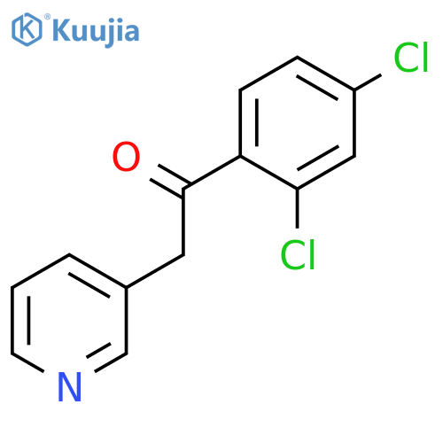 Ethanone, 1-(2,4-dichlorophenyl)-2-(3-pyridinyl)- structure
