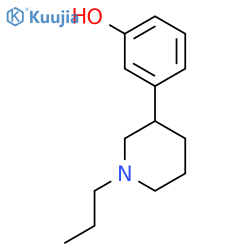 Phenol, 3-(1-propyl-3-piperidinyl)-, (±)- structure
