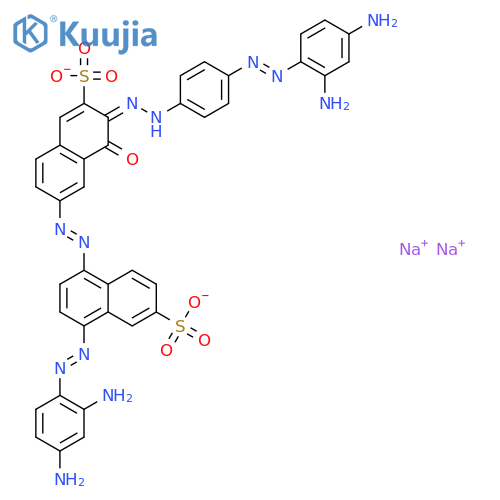 2-Naphthalenesulfonicacid,3-[2-[4-[2-(2,4-diaminophenyl)diazenyl]phenyl]diazenyl]-6-[2-[4-[2-(2,4-diaminophenyl)diazenyl]-6-sulfo-1-naphthalenyl]diazenyl]-4-hydroxy-,sodium salt (1:?) structure