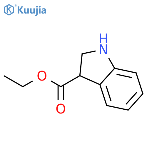 ethyl 2,3-dihydro-1H-indole-3-carboxylate structure