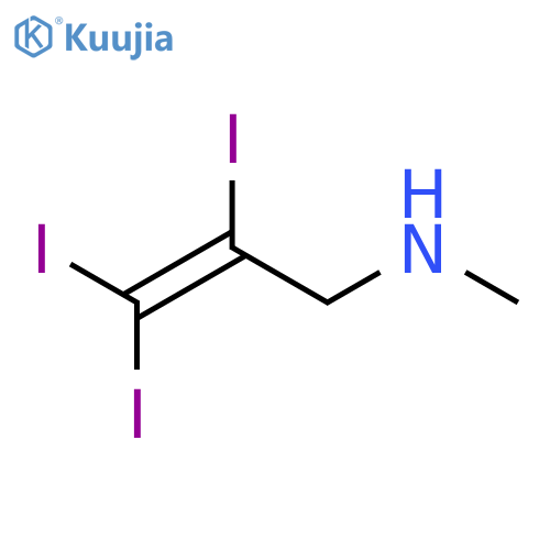 2-PROPEN-1-AMINE, 2,3,3-TRIIODO-N-METHYL- structure