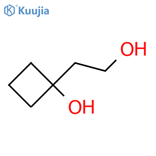 1-(2-hydroxyethyl)cyclobutan-1-ol structure