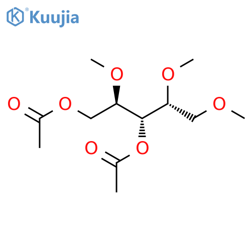 Arabinitol, 1,2,4-tri-O-methyl-, diacetate structure