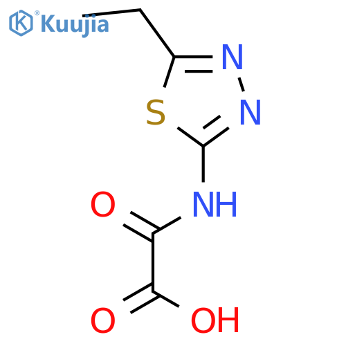 (5-ethyl-1,3,4-thiadiazol-2-yl)amino(oxo)acetic Acid structure