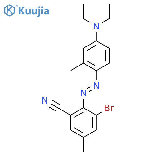 3-Bromo-2-[[4-(diethylamino)-O-tolyl]azo]-5-methylbenzonitrile structure