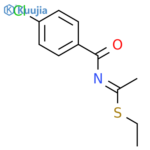 Ethanimidothioic acid, N-(4-chlorobenzoyl)-, ethyl ester structure