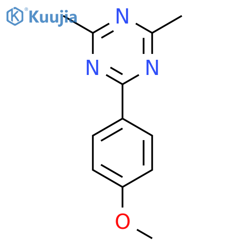 1,3,5-Triazine, 2-(4-methoxyphenyl)-4,6-dimethyl- structure