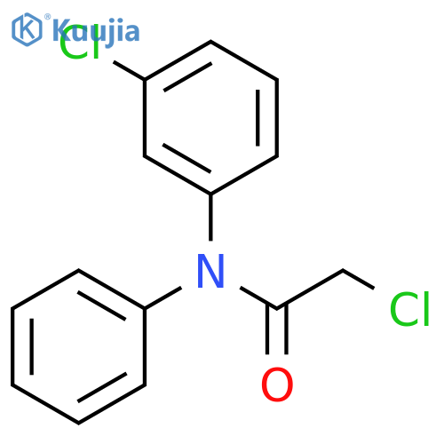Acetamide, 2-chloro-N-(3-chlorophenyl)-N-phenyl- structure