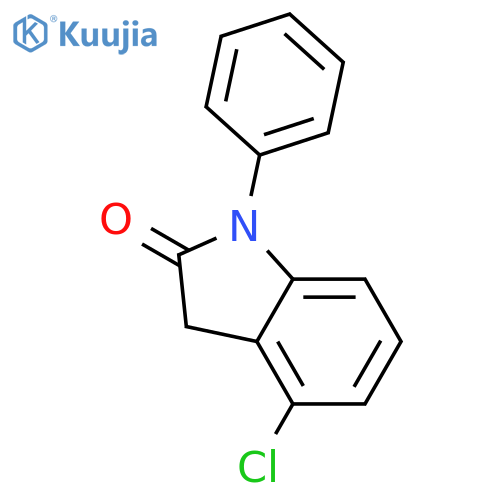 2H-INDOL-2-ONE, 4-CHLORO-1,3-DIHYDRO-1-PHENYL- structure