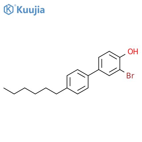[1,1'-BIPHENYL]-4-OL, 3-BROMO-4'-HEXYL- structure