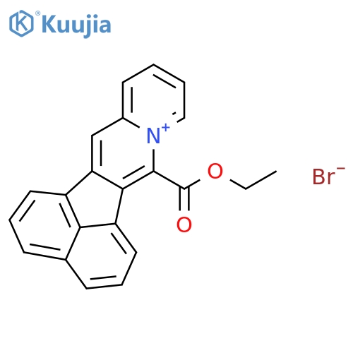 Acenaphtho[1,2-b]quinolizinium, 7-(ethoxycarbonyl)-, bromide structure