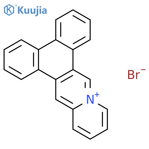 Phenanthro[9,10-b]quinolizinium, bromide structure