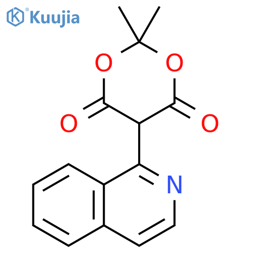 5-(isoquinolin-1-yl)-2,2-dimethyl-1,3-dioxane-4,6-dione structure