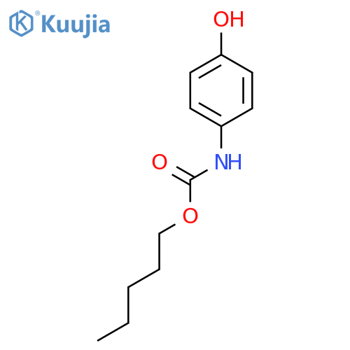 Carbamic acid, (4-hydroxyphenyl)-, pentyl ester structure