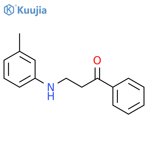 1-Propanone, 3-[(3-methylphenyl)amino]-1-phenyl- structure
