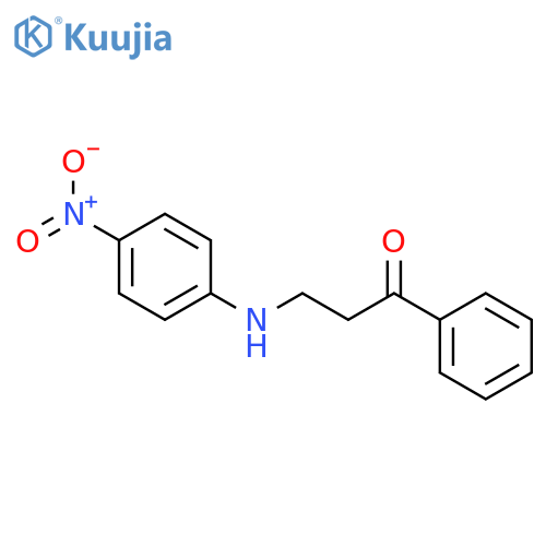 3-(4-Nitroanilino)-1-phenylpropan-1-one structure