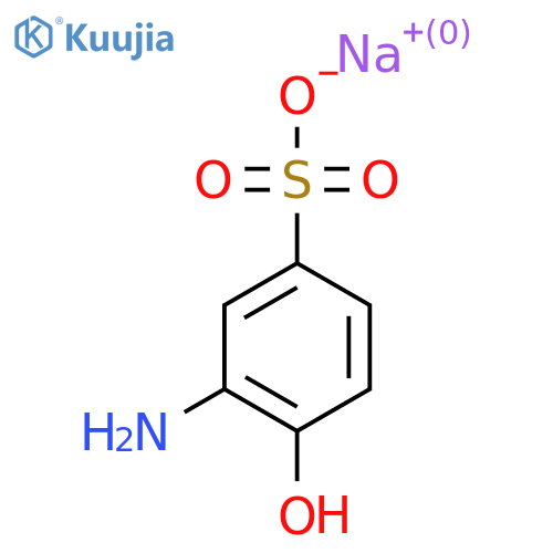 Sodium 3-amino-4-hydroxybenzenesulphonate structure