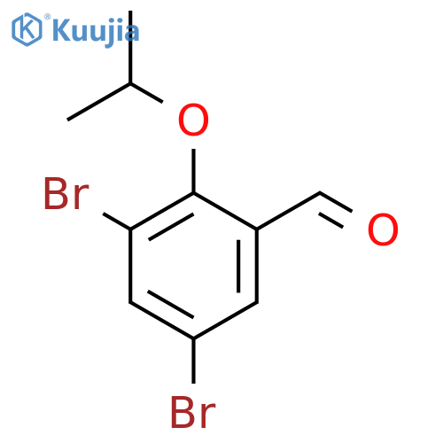 3,5-dibromo-2-(propan-2-yloxy)benzaldehyde structure