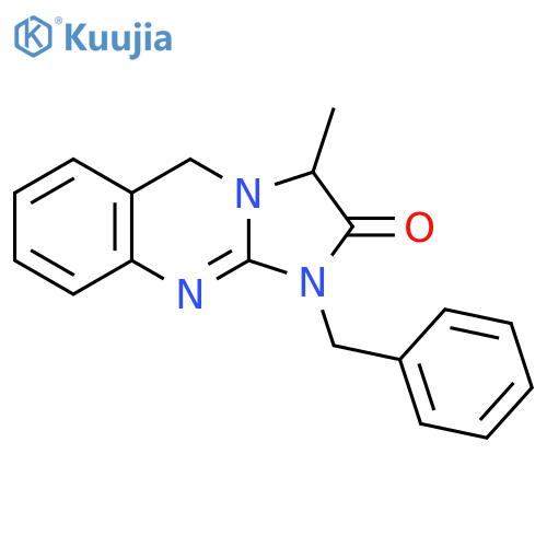 Imidazo[2,1-b]quinazolin-2(3H)-one, 1,5-dihydro-3-methyl-1-(phenylmethyl)- structure
