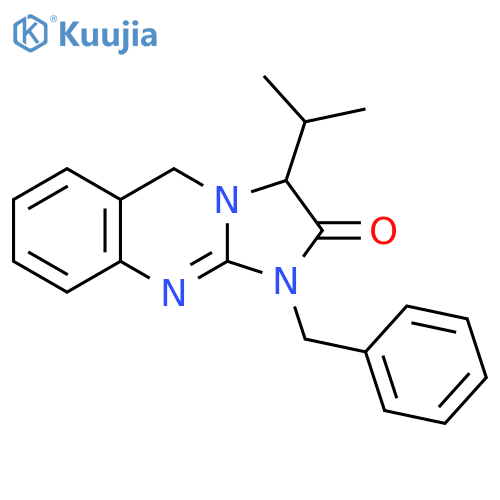 Imidazo[2,1-b]quinazolin-2(3H)-one,1,5-dihydro-3-(1-methylethyl)-1-(phenylmethyl)- structure