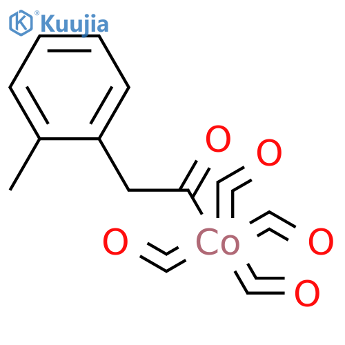 Cobalt, tetracarbonyl[(2-methylphenyl)acetyl]- structure