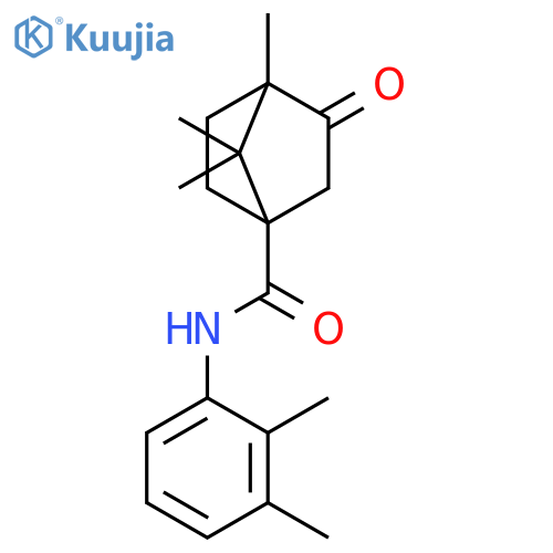 N-(2,3-dimethylphenyl)-1,7,7-trimethyl-2-oxobicyclo[2.2.1]heptane-4-carboxamide structure