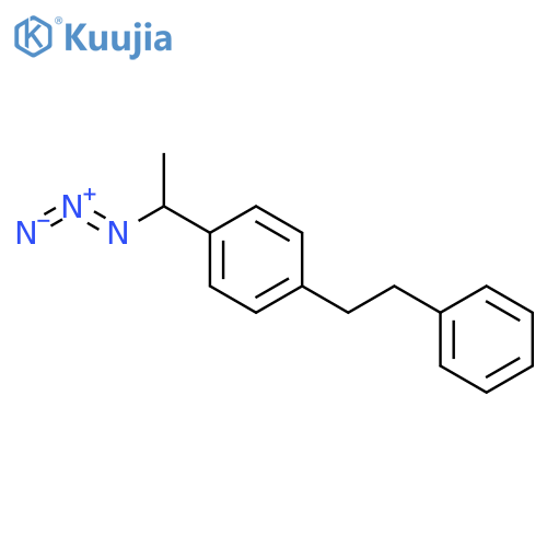Benzene, 1-(1-azidoethyl)-4-(2-phenylethyl)- structure